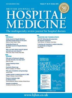 British Journal of Hospital Medicine – October 2016