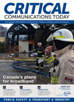 Critical Communications Today – October 2018