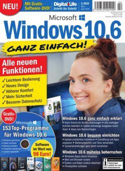 Digital Life – Windows 10.6 – Marz-April 2019