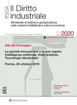 Il Diritto Industriale – Maggio 2020