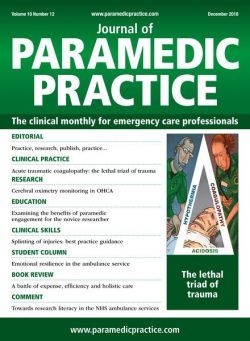 Journal of Paramedic Practice – December 2018