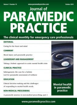 Journal of Paramedic Practice – October 2019