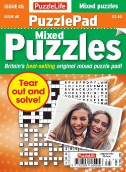 PuzzleLife PuzzlePad Puzzles – Issue 45 – May 2020