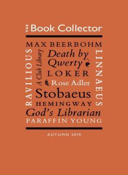 The Book Collector – Autumn 2019