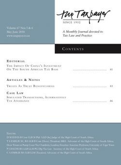 The Taxpayer – May-June 2018