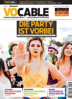 Vocable Allemand – 28 mai 2020