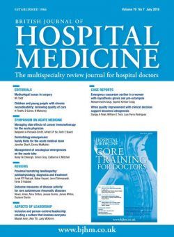 British Journal of Hospital Medicine – July 2018