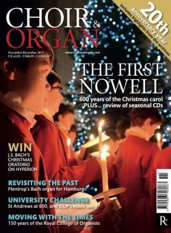Choir & Organ – November-December 2013