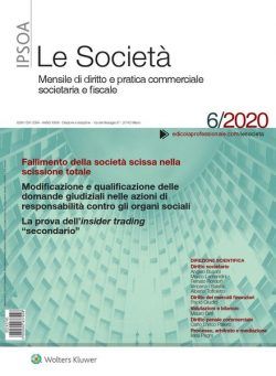 Le Societa – Giugno 2020