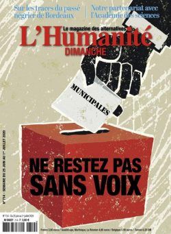 L’Humanite Dimanche – 25 Juin 2020