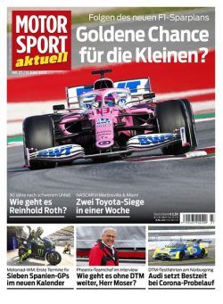 MOTORSPORT aktuell – 16 Juni 2020