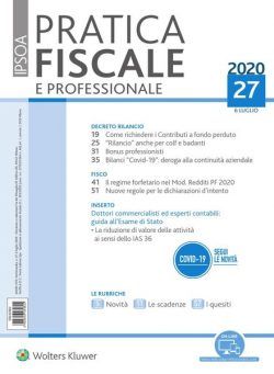 Pratica Fiscale e Professionale – 6 Luglio 2020