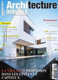 Architecture Durable – Juillet-Septembre 2020