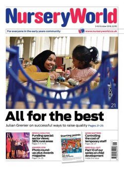 Nursery World – 3 October 2016