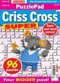PuzzleLife PuzzlePad Criss Cross Super – 16 July 2020