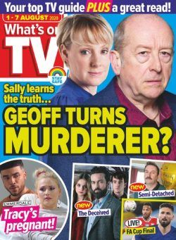 What’s on TV – 01 August 2020