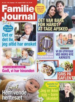 Familie Journal – 18 august 2020