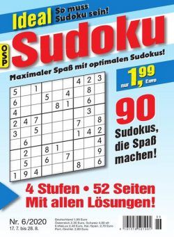 Ideal Sudoku – 17 Juli 2020