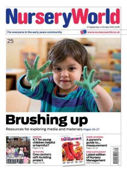 Nursery World – 21 September – 4 October 2015