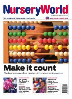 Nursery World – 23 February – 8 March 2015