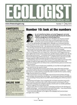 Resurgence & Ecologist – Ecologist Newsletter 11 – May 2010