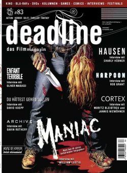 Deadline – Oktober-November 2020