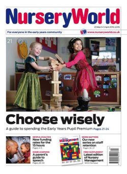 Nursery World – 23 March – 5 April 2015