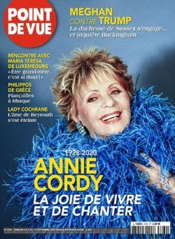 Point de Vue – 09 septembre 2020