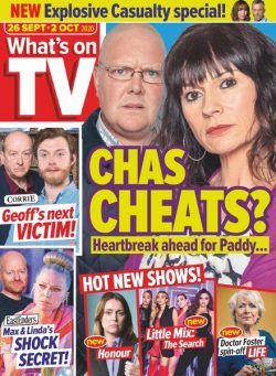 What’s on TV – 26 September 2020