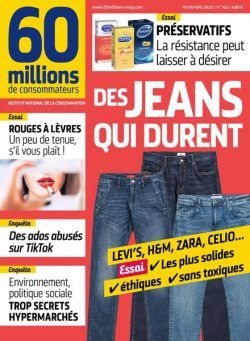60 Millions de Consommateurs – Novembre 2020