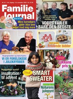 Familie Journal – 16 november 2020