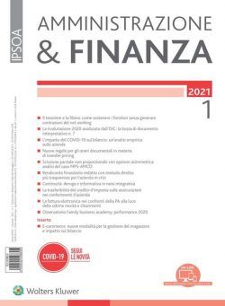 Amministrazione & Finanza – Gennaio 2021