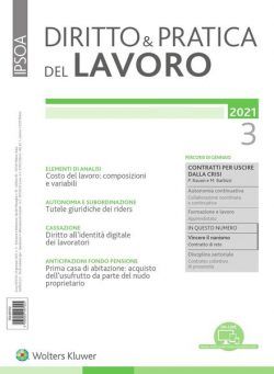 Diritto e Pratica del Lavoro – 23 Gennaio 2021