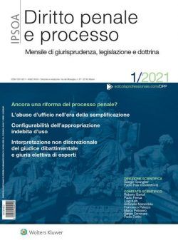 Diritto Penale e Processo – Gennaio 2021
