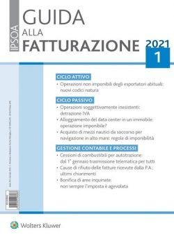 Guida alla Fatturazione – Gennaio 2021