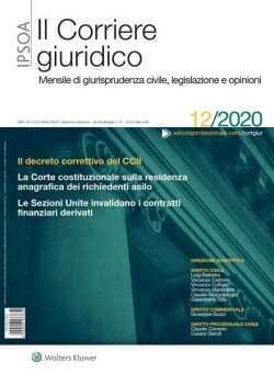 Il Corriere Giuridico – Dicembre 2020