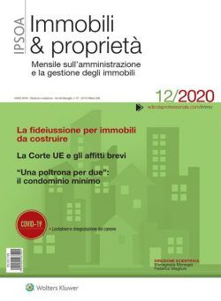 Immobili & proprieta – Dicembre 2020