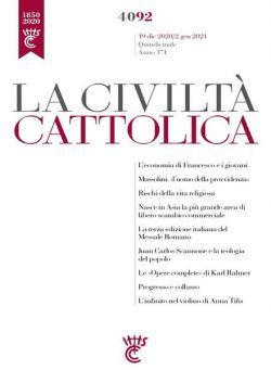 La Civilta Cattolica – 19 Dicembre 2020