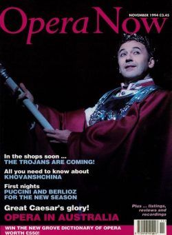 Opera Now – November 1994