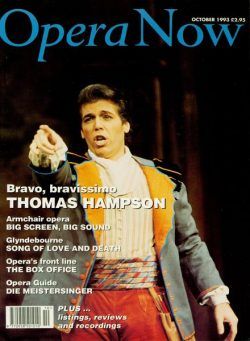 Opera Now – October 1993