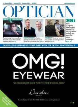 Optician – 11 March 2016