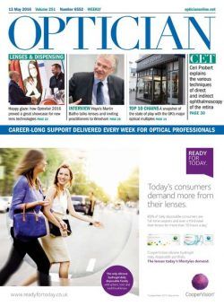 Optician – 13 May 2016