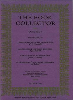 The Book Collector – Autumn 1971