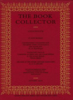 The Book Collector – Autumn, 1972