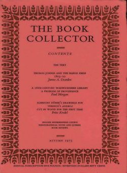 The Book Collector – Autumn 1973