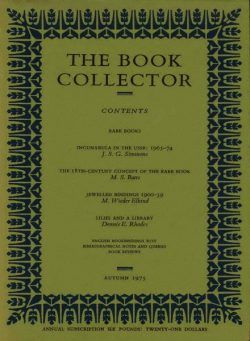 The Book Collector – Autumn 1975