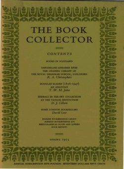 The Book Collector – Spring, 1973