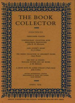 The Book Collector – Spring 1974