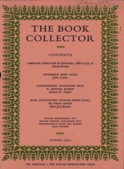 The Book Collector – Summer 1963