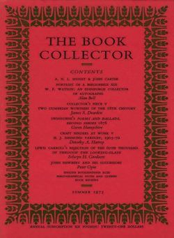 The Book Collector – Summer 1975